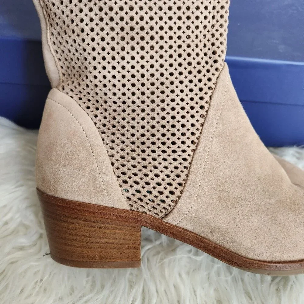 ITALEAU ITALEAU Women's Ala Perforated Waterproof Mid Boot‎ Size 37.5 US 7